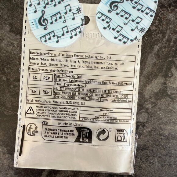 Music Note Teardrop Earrings Lightweight Dangle Jewelry Theater Music Gift - Picture 7 of 9